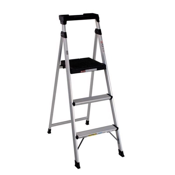 Cosco Lite Solutions 5 ft. H Aluminum Step Ladder Type II 225 lb. capacity 20-552-ABL